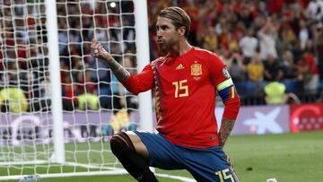 Sergio Ramos to hit 167 caps with Spain