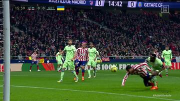 Penalti que pidió Morata contra el Getafe.