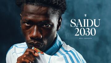 El Zaragoza hace oficial el fichaje en propiedad de Saidu