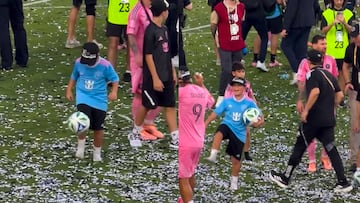 El show del hijo de Messi en la final de la MLS Cup