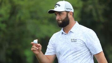 El golfista espa&ntilde;ol Jon Rahm compite durante la primera jornada del THE PLAYERS Championship en el Stadium Course de TPC Sawgrass en Ponte Vedra Beach, Florida.