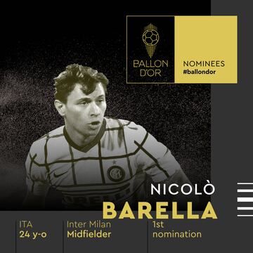 Nicoló Barella, jugador del Inter de Milán.