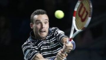 Roberto Bautista durante la final de Moscú, en la que perdió con Cilic.
