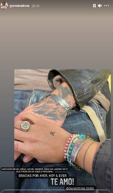 ¡Blanqueo total! Gianinna Maradona le declaró su amor públicamente a Daniel Osvaldo