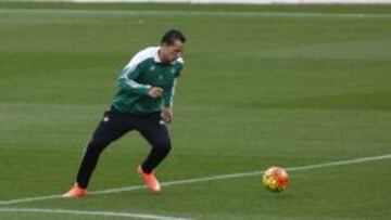 Damiao, en un entrenamiento.