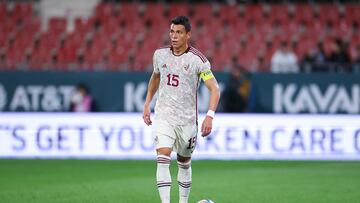Hector Moreno of Mexico during the game Mexico (Mexican National Team) vs Iraq, friendly match of preparation prior to the start of the FIFA World Cup Qatar 2022, at Montilivi Municipal Stadium, on November 9, 2022.
<br><br>
Hector Moreno de Mexico durante el partido Mexico (Seleccion Nacional Mexicana) vs Irak,amistoso de preparacion previo al inicio de la Copa Mundial de la FIFA Qatar 2022, en el Estadio Municipal de Montilivi, el 9 de noviembre de 2022.