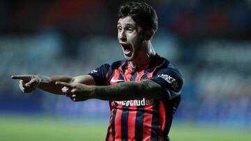 Buenos Aires, 16 Septiembre 2017
SUPER LIGA ARGENTINA 2017
San Lorenzo de Almagro vs Arsenal de Sarandi por la tercera fecha del Torneo, en el Nuevo Gasometro.
Festejo de Gol Marcos Senesi de San Lorenzo
Humberto Grondona DT de Arsenal
