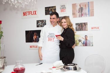 Drew Barrymore presenta en Madrid su serie con Netflix