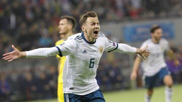 Cheryshev, con Rusia. 