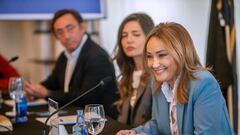 Marián Mouriño, presidenta del Celta, durante una rueda de prensa en A Sede.