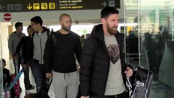 Messi, Neymar y Luis Suárez ya están en Barcelona