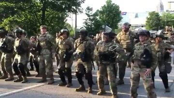 Lo más loco que verán hoy: el baile español del ejército de EE.UU en las protestas por la muerte de George Floyd