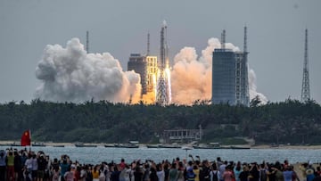 Debris from a spacecraft used to build China&#039;s new Tianhe space station is expected to crash back to earth on Saturday, although experts are unsure exactly where it will land.