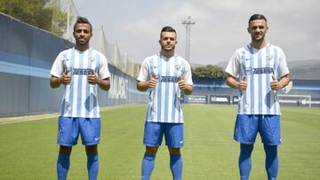 05/09/19 PRESENTACION DE MOHAMED BENKHEMASSA , LORENZO JOS&Eacute; GONZALEZ MONTESDEOCA ,  ARMANDO DURIN SADIKU CON EL MALAGA 