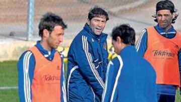 <b>HUNDIDO Y COJEANDO. </b>Diego Milito, ayer cuando abandonaba La Romareda.