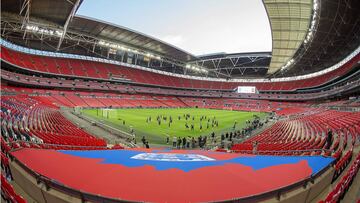 07/09/18 UEFA NATIONS LEAGUE 
 PREVIA PARTIDO INGLATERRA - ESPA&Atilde;A
 ENTRENAMIENTO EL ESTADIO DE3 WEMBLEY DE LA SELECCION ESPA&Atilde;OLA PANORAMICA VISTA GENERAL GRUPO