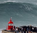 Olas gigantes “Inmaculadas” en Nazaré