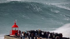 Olas gigantes “Inmaculadas” en Nazaré