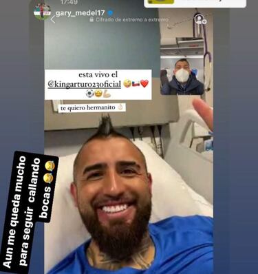 "Aún me queda tiempo": la videollamada entre Vidal y Medel