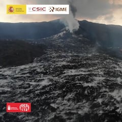 La Palma eruption: stunning drone footage of lava flows