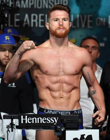 El pesaje Canelo-GGG en imágenes