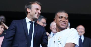 Emmanuel Macron es muy cercano a Kylian Mbapp&eacute; y quiere que se quede en el PSG pensando en los Juegos de Par&iacute;s 2024.