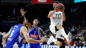 Sergio Llull, uno de los destacados en el Madrid ante el Buducnost.