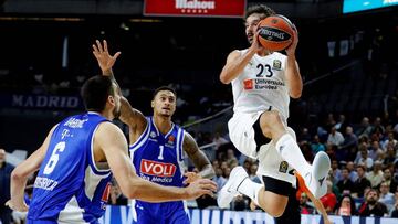 Sergio Llull, uno de los destacados en el Madrid ante el Buducnost.