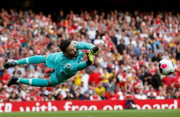 Hugo Lloris portero del Tottenham Hotspur's. Premier League, Inglaterra.