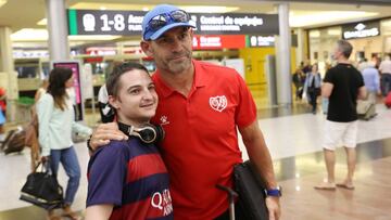 LLEGADA DEL RAYO VALLECANO A MALAGA, PACO JEMEZ