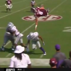 Es tal el golpe que en EEUU le han puesto nombre: vuela 3m y gira dos veces en el aire...