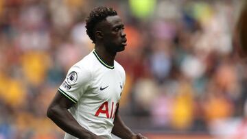 LONDON, ENGLAND - AUGUST 20: Davinson Sanchez of Tottenham Hotspur during the Premier League match between Tottenham Hotspur and Wolverhampton Wanderers at Tottenham Hotspur Stadium on August 20, 2022 in London, United Kingdom. (Photo by James Williamson - AMA/Getty Images)