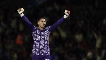 Luis Malagon of America during the game FC Juarez vs America, corresponding to Round 17 of the Torneo Clausura 2023 of the Liga BBVA MX, at Olimpico Benito Juarez Stadium, on April 28, 2023.

<br><br>

Luis Malagon de America durante el partido FC Juarez vs America, Correspondiente a la Jornada 17 del Torneo Clausura 2023 de la Liga BBVA MX, en el Estadio Olimpico Benito Juarez el 28 de Abril de 2023.