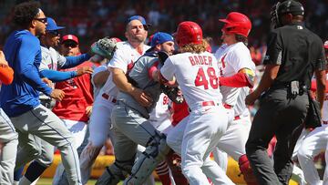 MLB suspends players involved in the Mets vs Cardinals bench clearing brawl