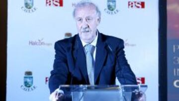Vicente Del Bosque durante la presentación del Torneo sub-20 Cotif de Alcudia.