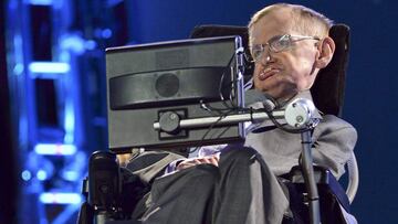 El astrof&iacute;sico Stephen Hawking interviene en la ceremonia de inauguraci&oacute;n de los Juegos Paral&iacute;mpicos de Londres 2012.