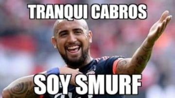 Vidal fue el protagonista de los memes tras la victoria