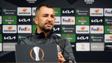 Diego Martínez, en rueda de prensa.
