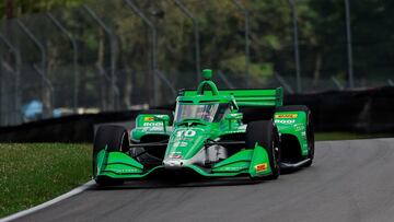 Álex Palou, con el Chip Ganassi en Mid-Ohio.