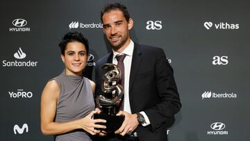 María Pérez y Álvaro Martín, con el premio de la Gala AS del Deporte.