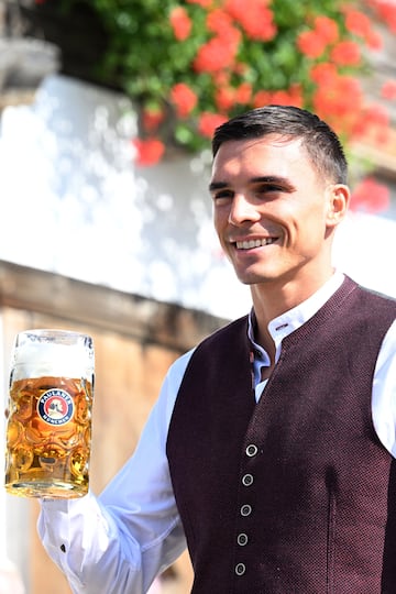 Joao Palhinha durante la fiesta del Oktoberfest celebrado en Munich.