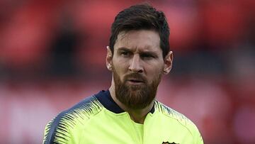 El delantero argentino del Barcelona, Leo Messi.