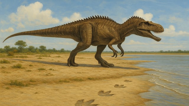 Flash floods in Travis County tragically tore away homes and trees, but they also revealed an ancient set of tracks left by a former predator.