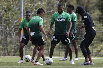 Atlético Nacional entrenó con la mira puesta en el partido ante Deportivo Cali en el Atanasio Girardot por la fecha 4 de los cuadrangulares de Liga BetPlay