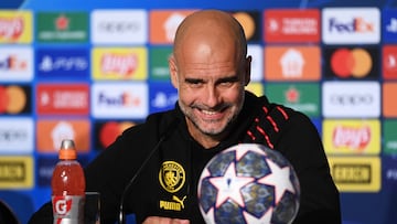 Josep Guardiola, técnico del Manchester City