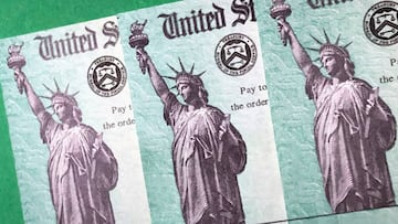 Imagen Ilustrativa de un cheque de estímulo vía Getty Images, 2020.