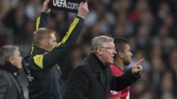 Ferguson, dando instrucciones en el Bernab&eacute;u.