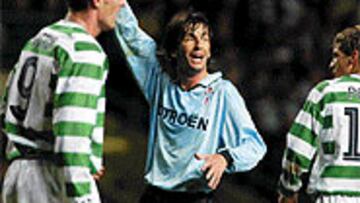 <B>REMONTADA DIFÍCIL</b>. El Celtic se llevó el partido de la ida con un tanto de Larsson, aunque los celestes merecieron el empate.