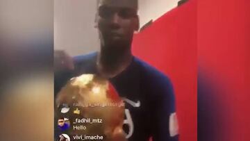 Paul Pogba se burla del cántico inglés "It´s coming home"