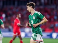 Marcel Ruiz of Mexico during 2026 International Friendly match between Panama and Mexico (Mexican National team) at Rommel Fernandez Stadium, on January 22, 2026 in Ciudad de Panama, Panama..
